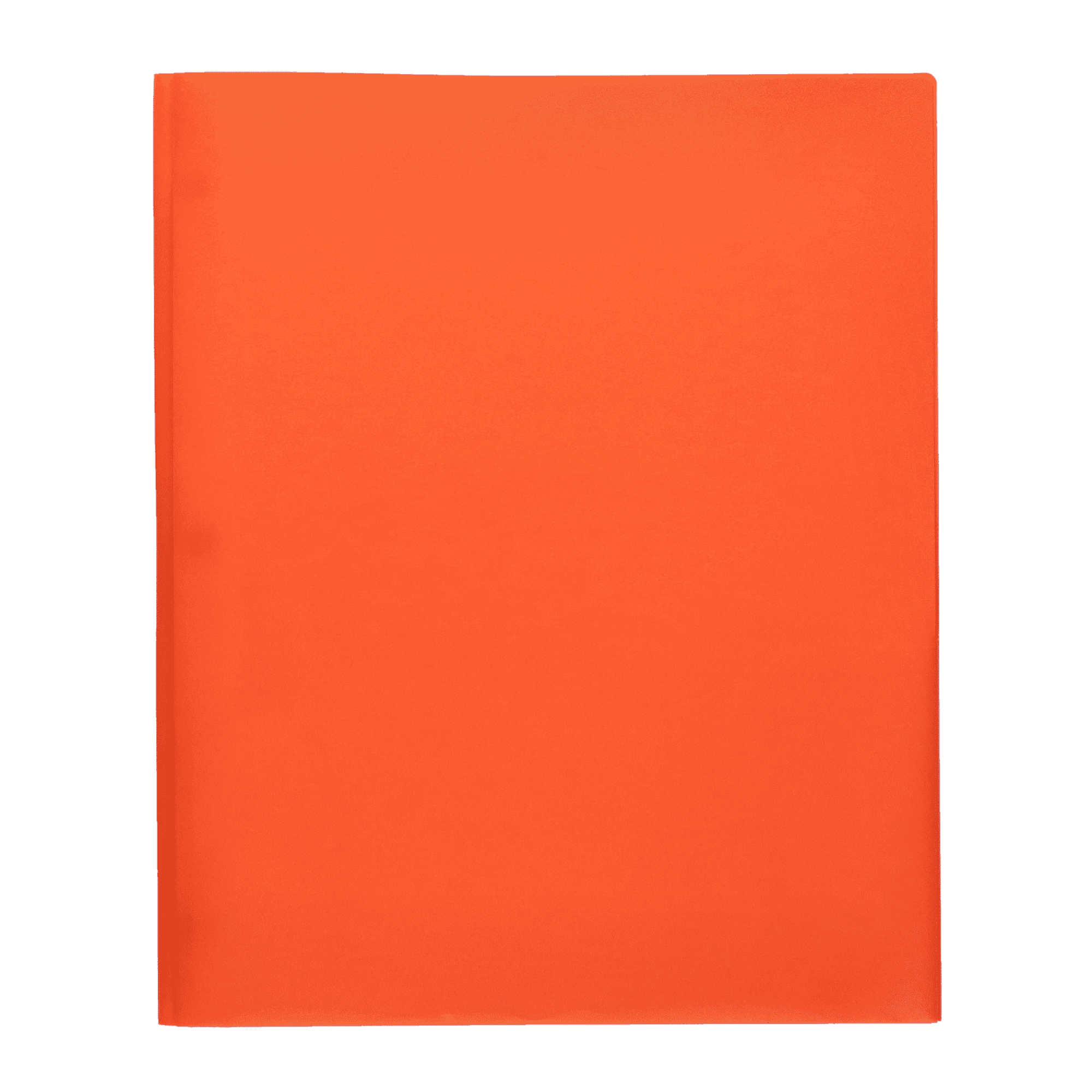 Pen+Gear 3-Prong 2-Pocket Poly Folder, Orange