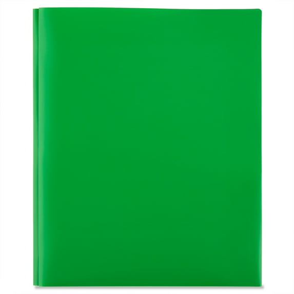 Pen+Gear 3-Prong Poly Folder, Green