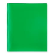 Pen+Gear 3-Prong 2-Pocket Poly Folder, Green
