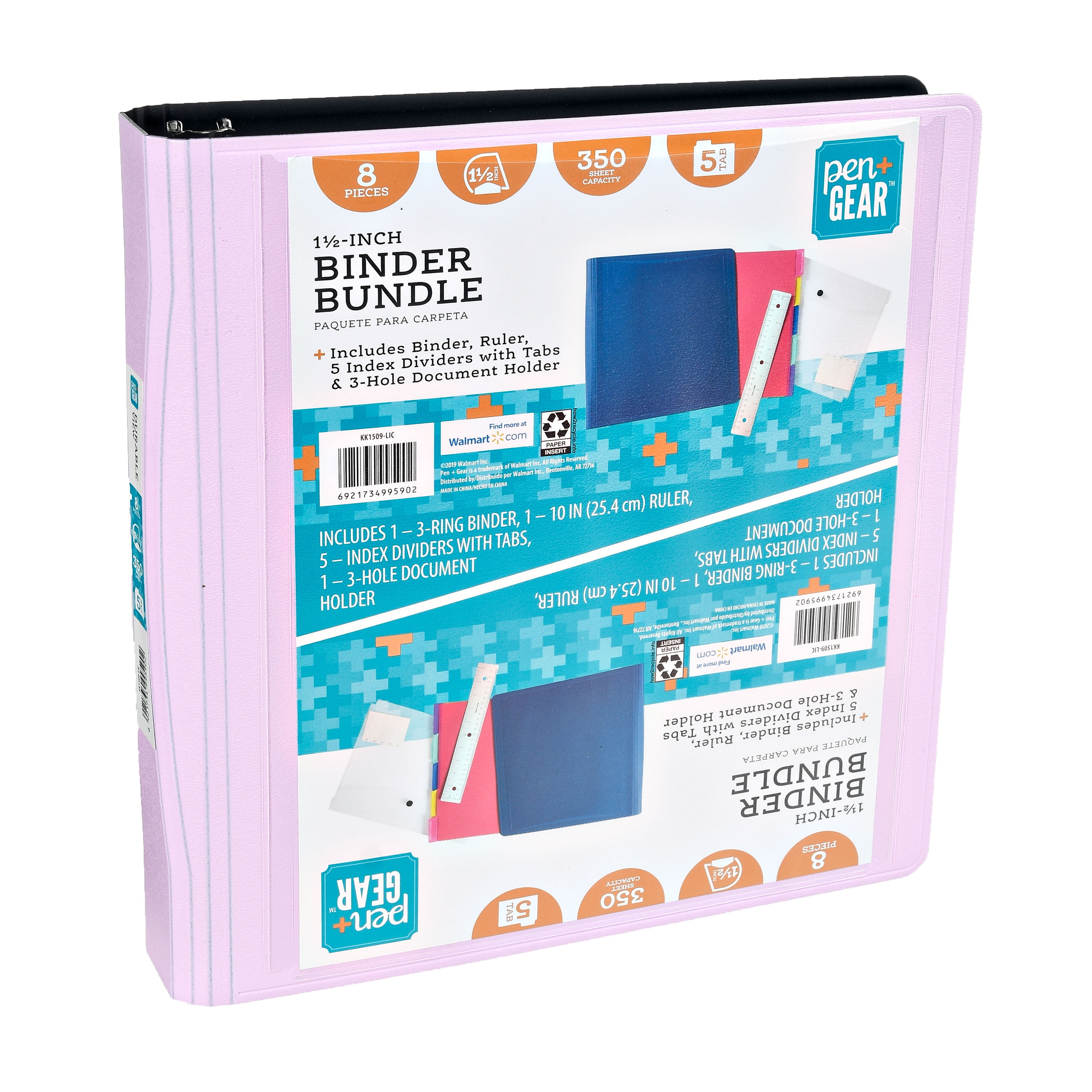 Office Depot Brand 3 Ring Durable View Binder 1 12 Round Rings Blush -  Office Depot