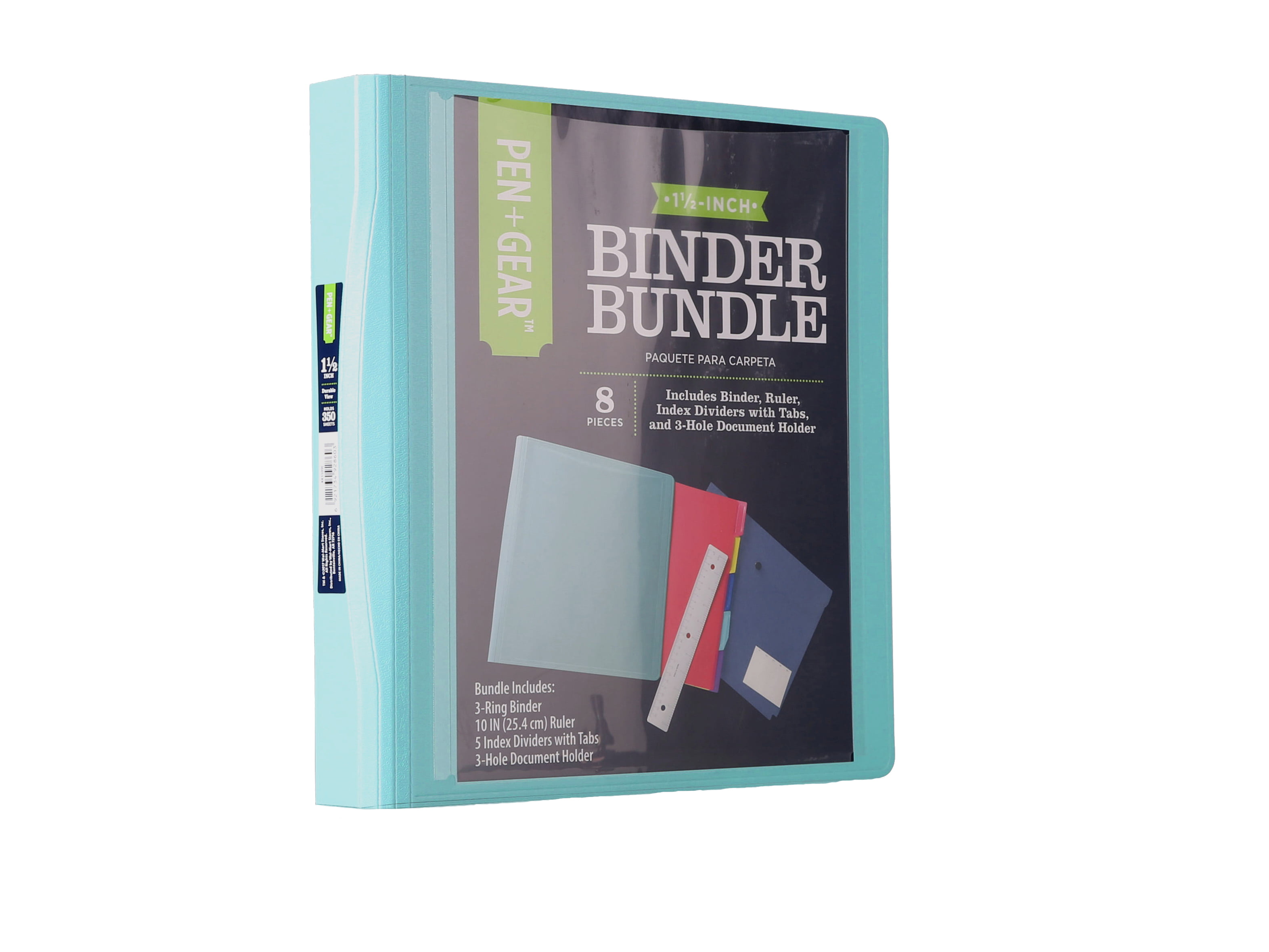 Amazon.com : JAM PAPER Plastic 1.5 inch Binder - Green 3 Ring Binder - Sold  Individually : Office Products