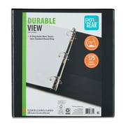 Pen+Gear 3-Ring Durable View Binder, 1.5"Slanted D-Rings, Black