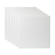 Pen + Gear 3-Ring Durable View Binder, 2 inch Binder Ring Type, Slant D-Ring, White, 6 Pack
