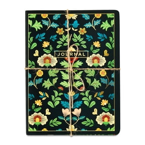 Pen+Gear Brand 3 pack Flower Journals, 36 Ruled Sheets Each, 6" x 8"