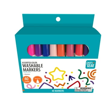 Pen + Gear 40CT Broad Line Washable Marker Assorted Colors
