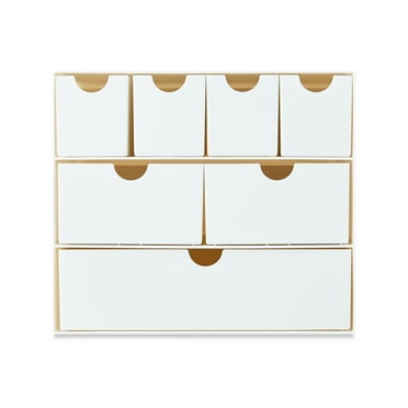 Pen+Gear 7-Drawer Teacher Organization and Storage Box, White