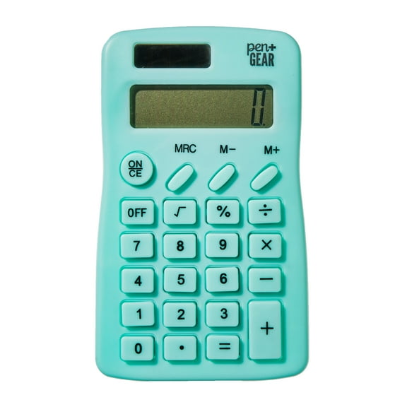 Pen + Gear 8-Digit Handheld Calculator, Blue