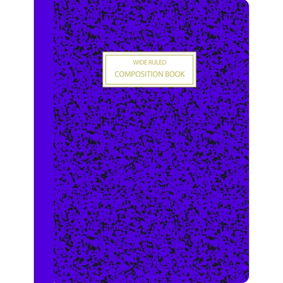 Pen+Gear Wide Ruled Composition Book, 7.5" x 9.75", Purple, 80 Sheets