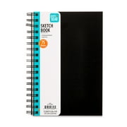Pen+Gear 9" x 6" Spiral Sketch Book, 75 Sheets of White, Acid Free, Perforated Premium Drawing Paper