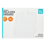 Pen+Gear A6 Invitation Peel and Stick Envelopes, White, 4.75 in x 6.5 in, 50 Count