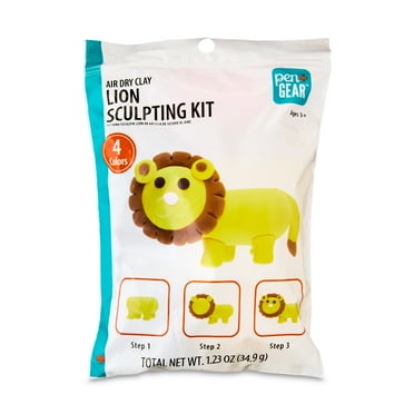 Pen+Gear Air Dry Clay Yellow Lion Sculpting Kit