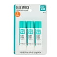 Pen+Gear All Purpose Jumbo School Glue Sticks, Washable, White, PVP, 3