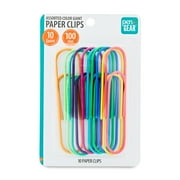 Pen+Gear Assorted Color Giant Paper Clips, 10 Count