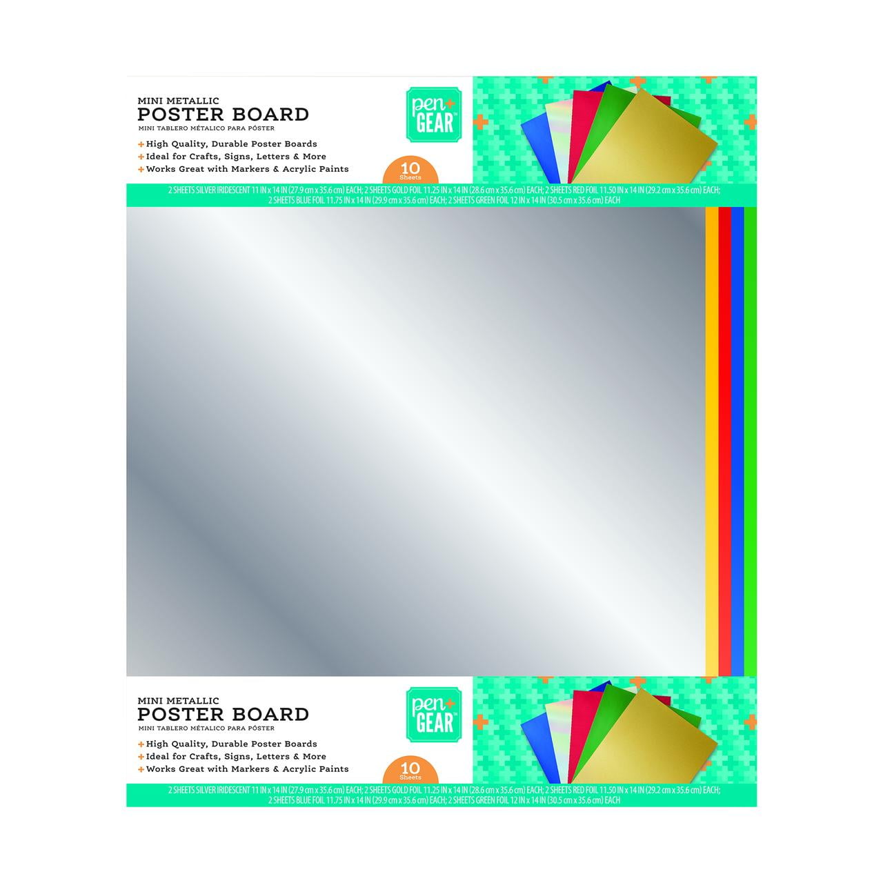 Neon Poster Board Single Sheet Assorted - Up&Up, Multi-Colored