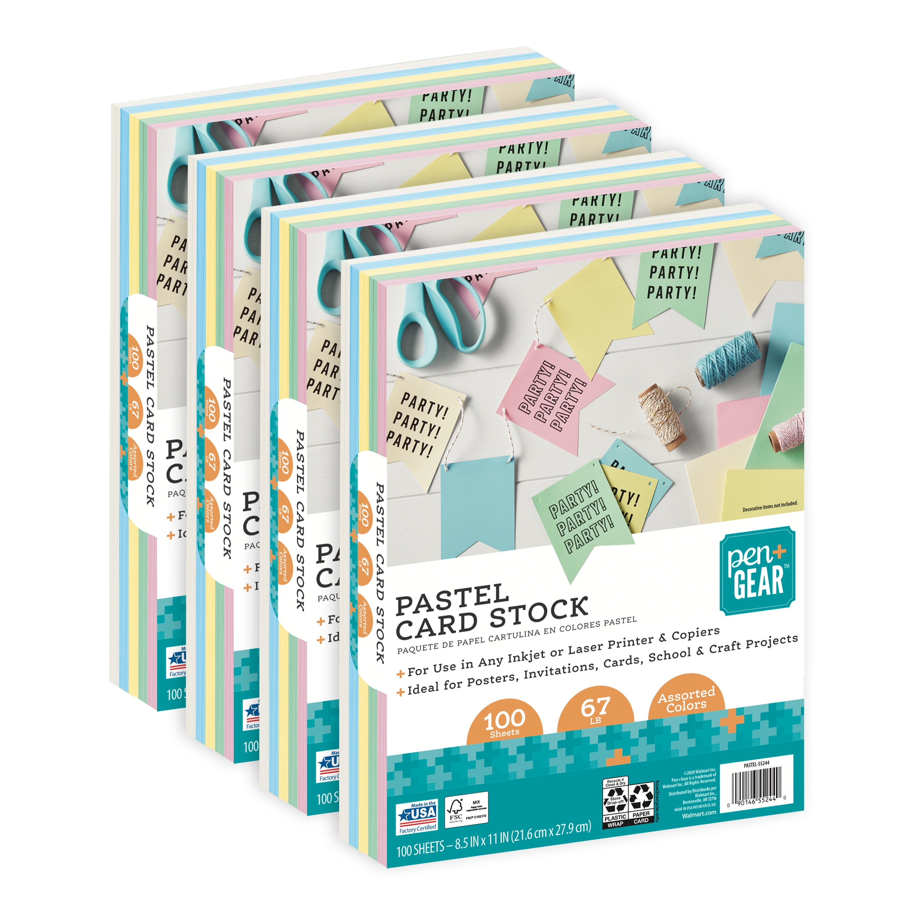 Cardstock Pad 5x7 48pc Pastel Assortment