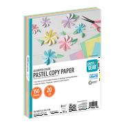 Pen+Gear Assorted Pastel Copy Paper, 8.5" x 11", 20 lb, 150 Sheets