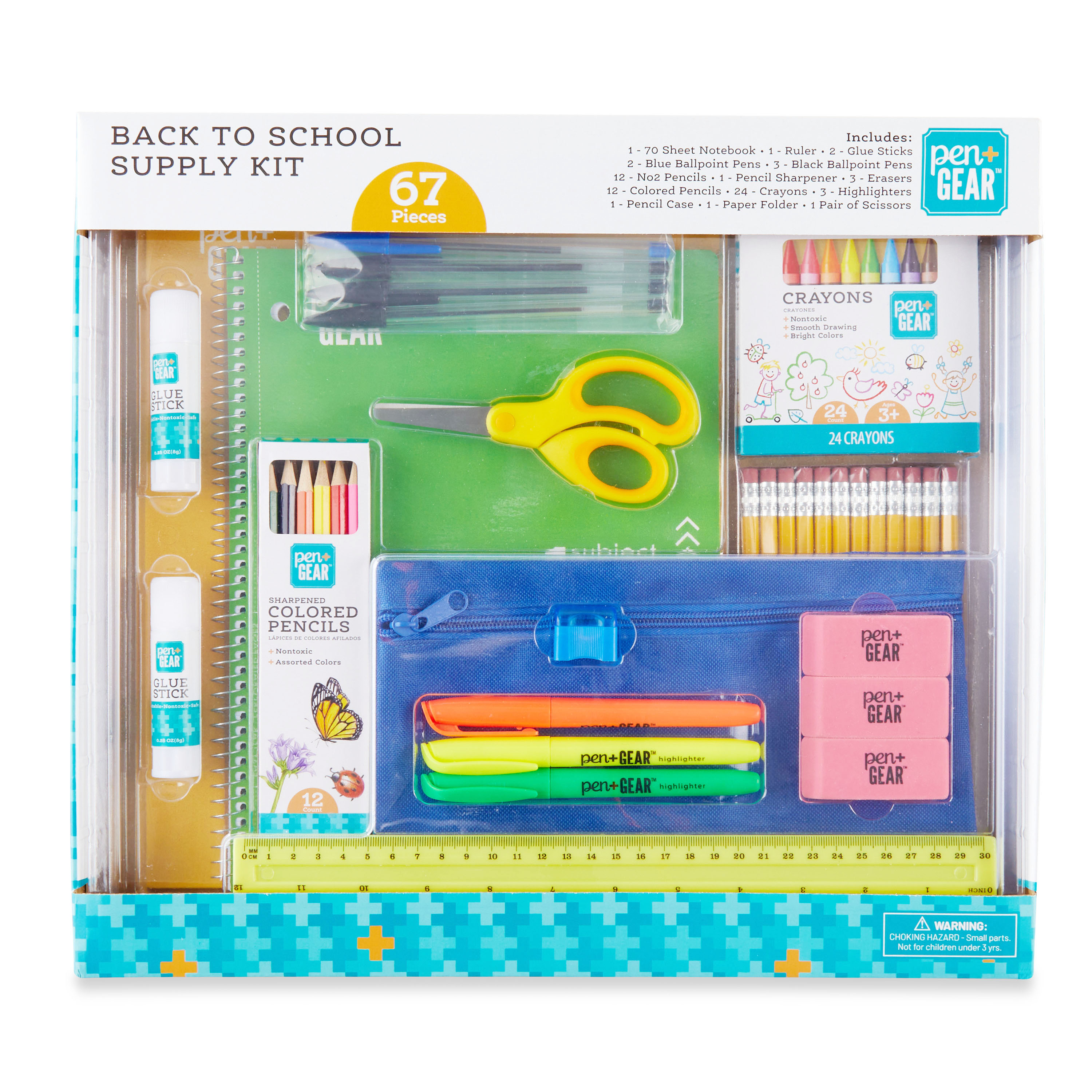 Pen Gear Back To School Supply Kit 67 Pieces Notebook And Writing Kit Pen Gear Back To School Supply Kit 67 Pieces Notebook And Writing Kit