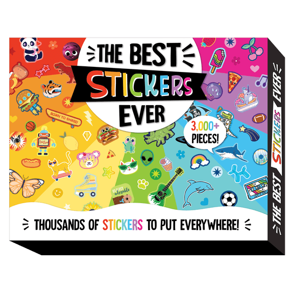Pen+Gear Best Stickers Ever Box, Puffy, Glitter, Paper, Sticker Set - 3000+ Stickers