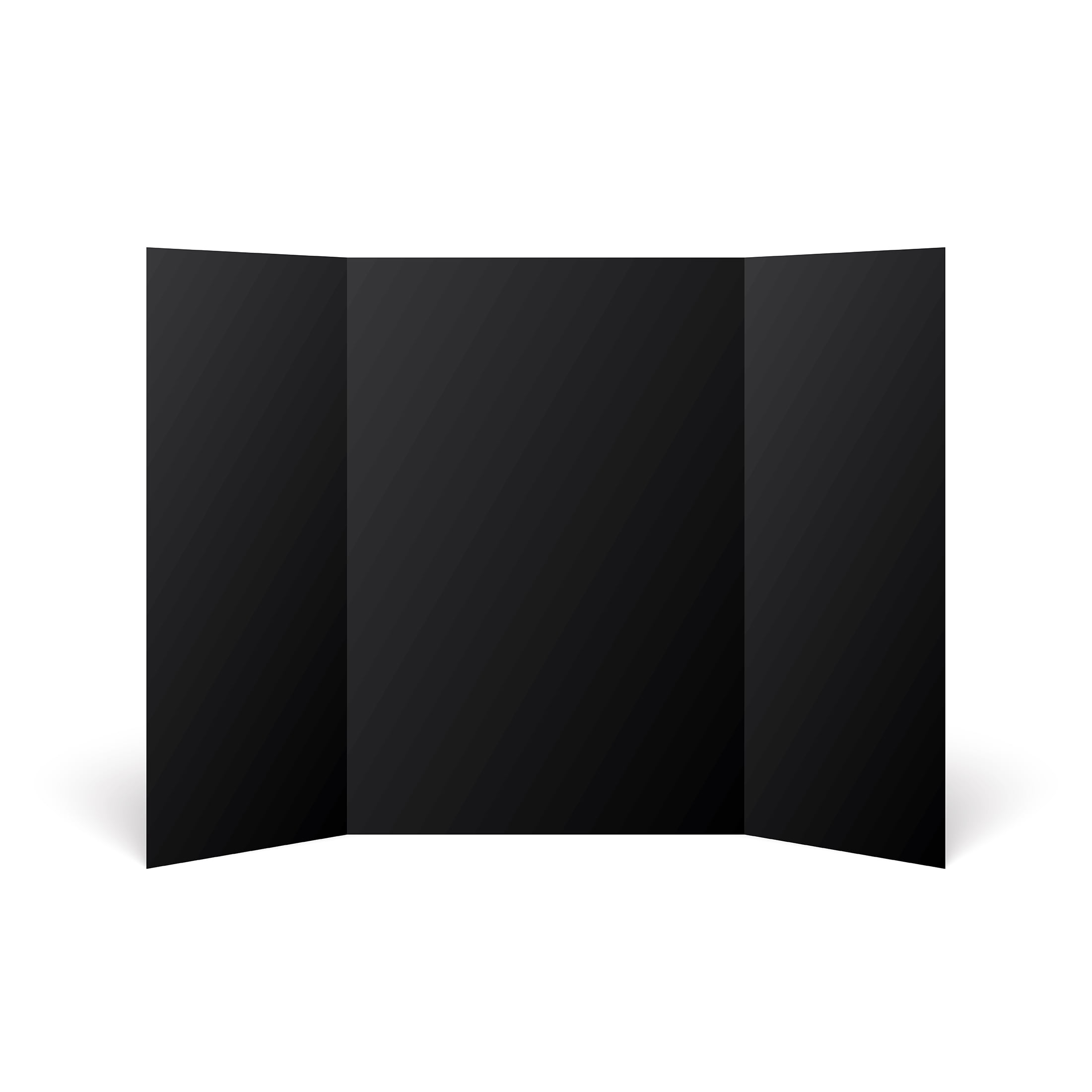 Pen + Gear Black Tri-Fold Project Display Board, 36x48
