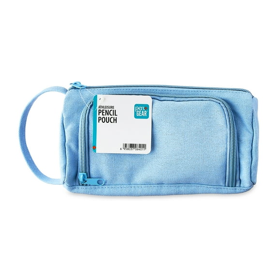 Pen+Gear Athleisure Pencil Pouch, Blue