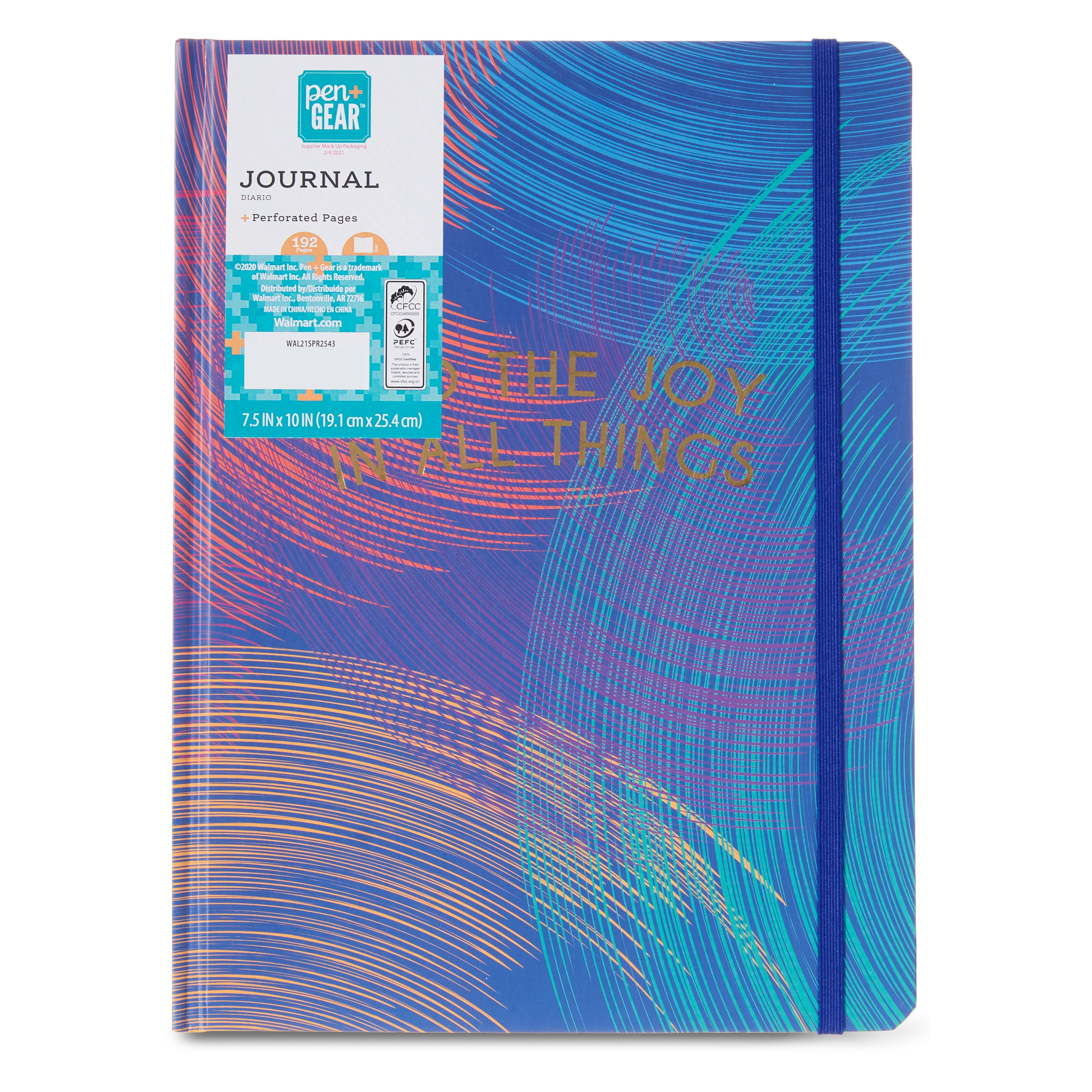 Pen+Gear Casebound Journal Blank Diary & Journal, Multicolor