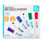 Pen+Gear Dry Erase Markers, Chisel Tip, Assorted Colors, 36 Count