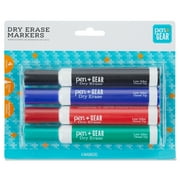 Pen+Gear Chisel Tip Dry Erase Markers, Assorted Colors, 4 Count