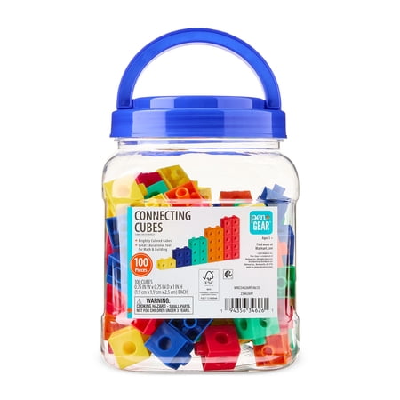 Pen+Gear Connecting Cubes Math & Counting Toy, 100 Pieces, Ages 5+
