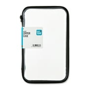 Pen+Gear Clear Zipper Case, Black Pencil Box