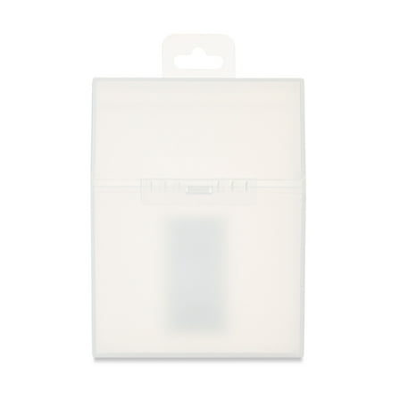 Pen+Gear Clear Plastic Crayon Box, Desktop Organizer