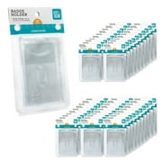 Pen+ Gear Clear Plastic Name Tag Badge ID Card Holders, 3-3/8 x 2-1/4, 600 Count per Pack,7.87(L) Inch