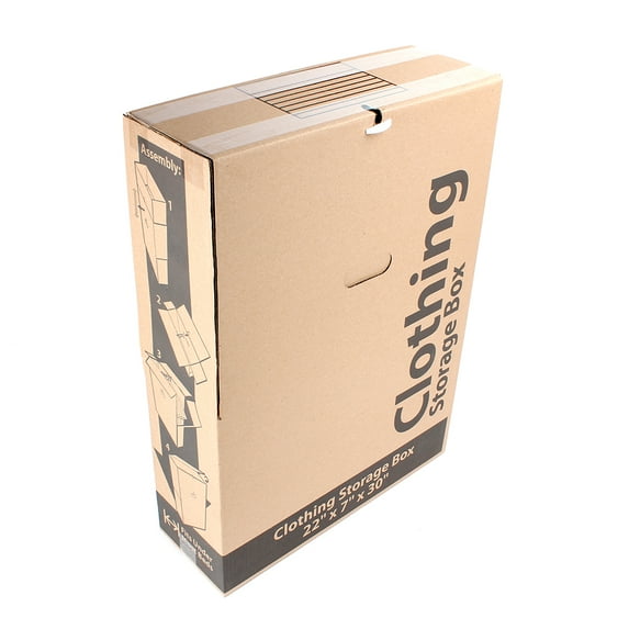 Pen+Gear Clothing Storage Box, Recycled Kraft Moving and Storage Box, 22L x 7W x 30H, 1 Count