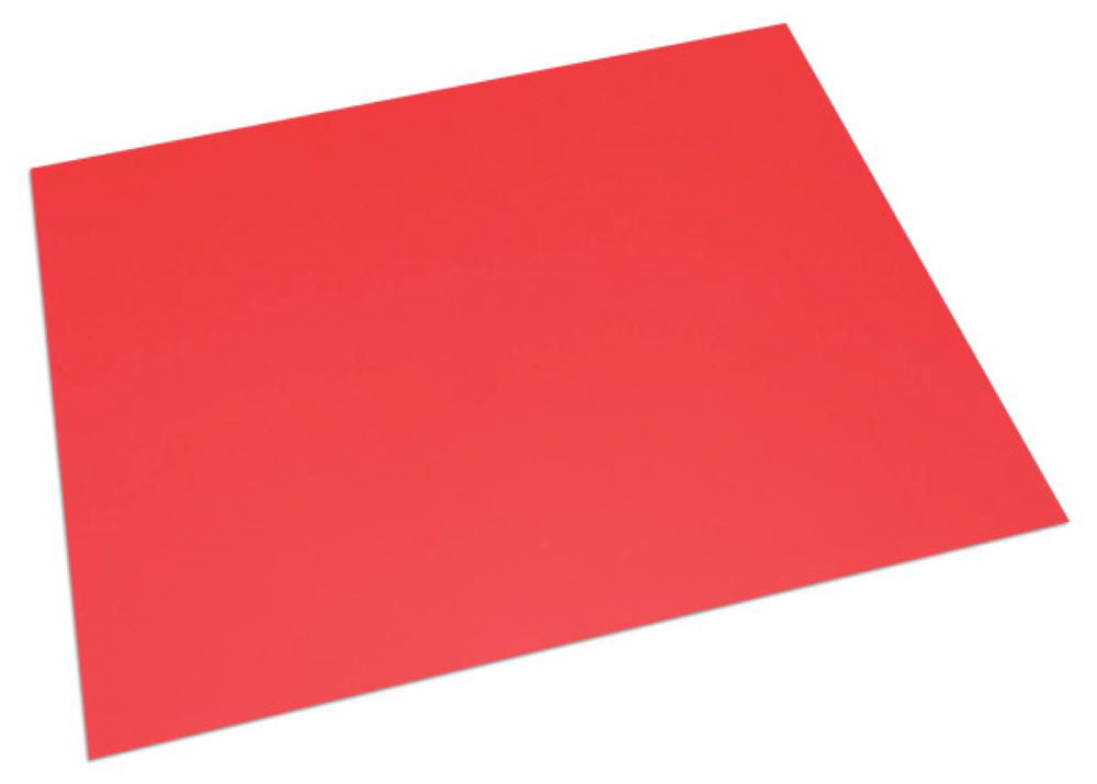 Pen+Gear Coated Poster Board, Red, 22''x28'', 1 Sheet