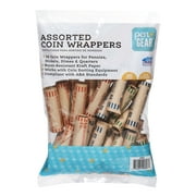 Pen+Gear Coin Wrappers, Preformed, Paper, Assorted Denominations, 36 Count