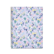 Pen+Gear College Ruled 1-Subject Notebook, 8" x 10.5", Flowers, 80 Pages