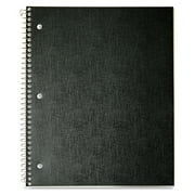 Pen+Gear College Ruled 1-Subject Poly Notebook, Black, 9" x 11", 100 Sheets