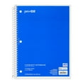 Pen+Gear College Ruled 3Subject Spiral Notebook, Blue, 10.5" x 8", 120