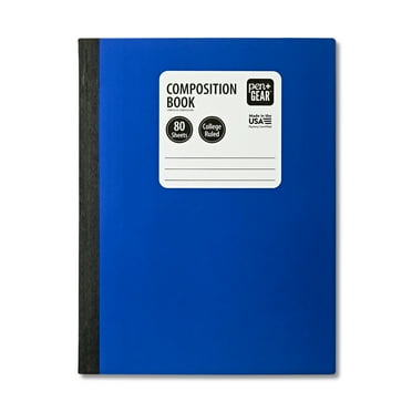 Pen+Gear College Rule Composition Book, 7.5" x 9.75", Blue, 80 Sheets, New