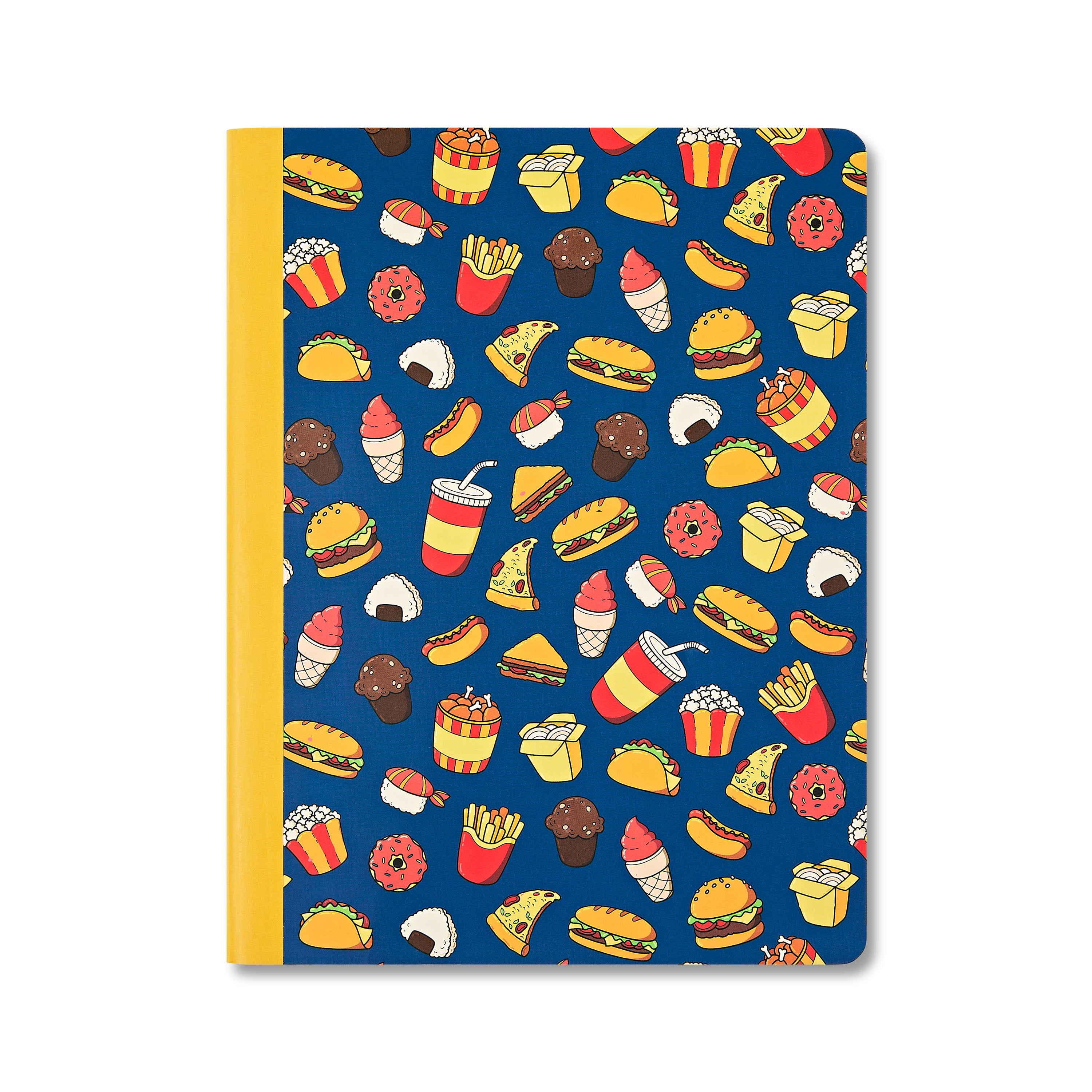 Pen+Gear College Ruled Composition Book, 7.5" x 9.75", Fast Food, 100 Sheets