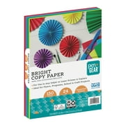Pen+Gear Color Copy Paper, Assorted, Bright, 8.5" x 11", 24 lb, 150 Sheets