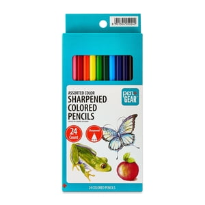 Lápices de colores afilados Pen+Gear, 24 colores surtidos, 24 piezas