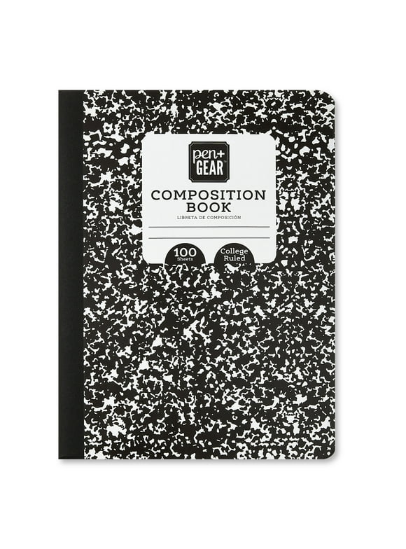 Pen+Gear Composition Book, College Ruled, 100 Sheets, 9.75" x 7.5"x 0.25"