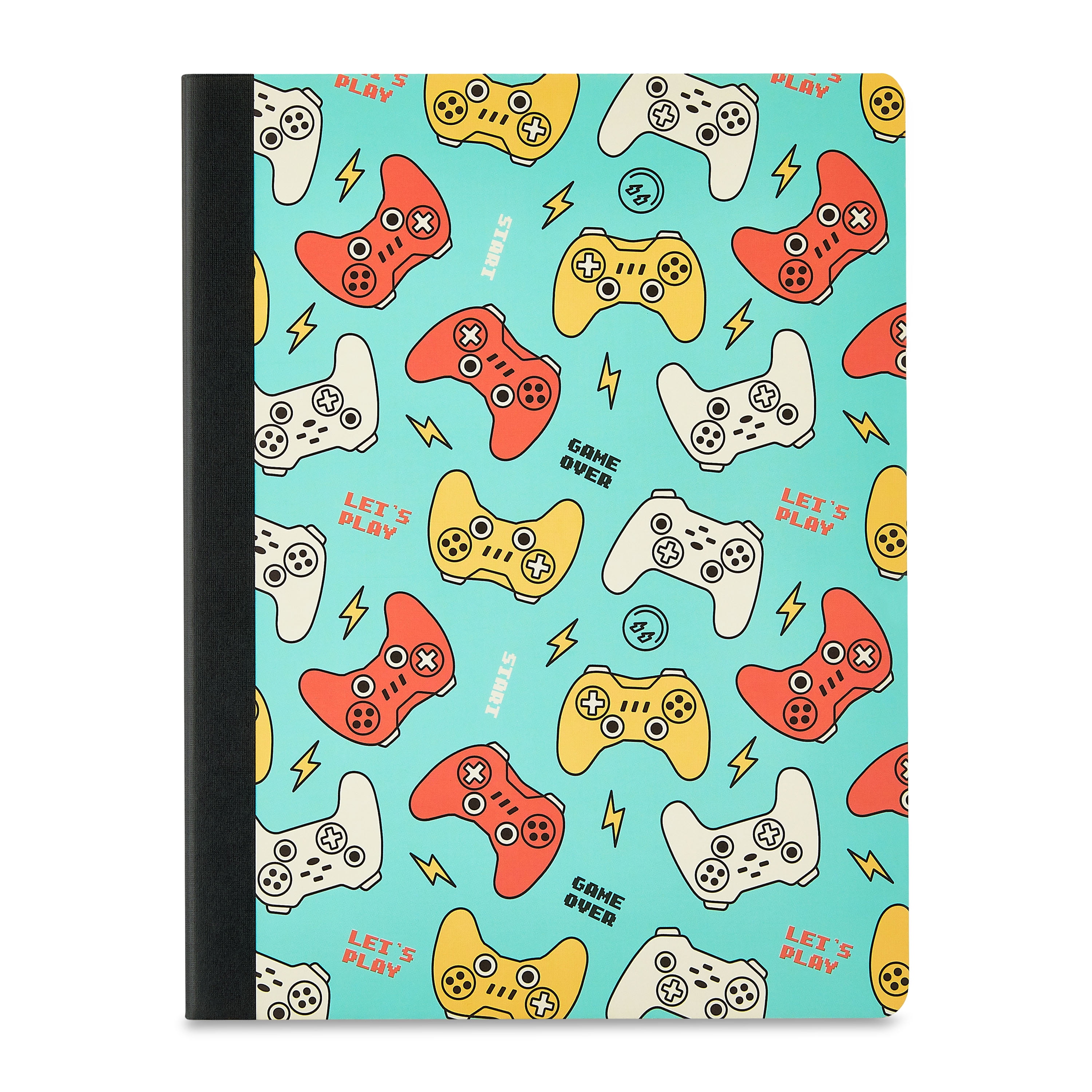 Pen+Gear College Ruled Composition Book, 7.5" x 9.75", Game Controllers, 70 Sheets