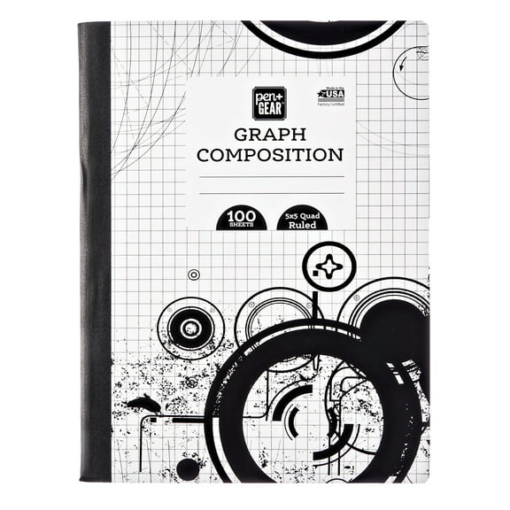 Pen + Gear Composition Book, Graph Ruled, 100 Pages