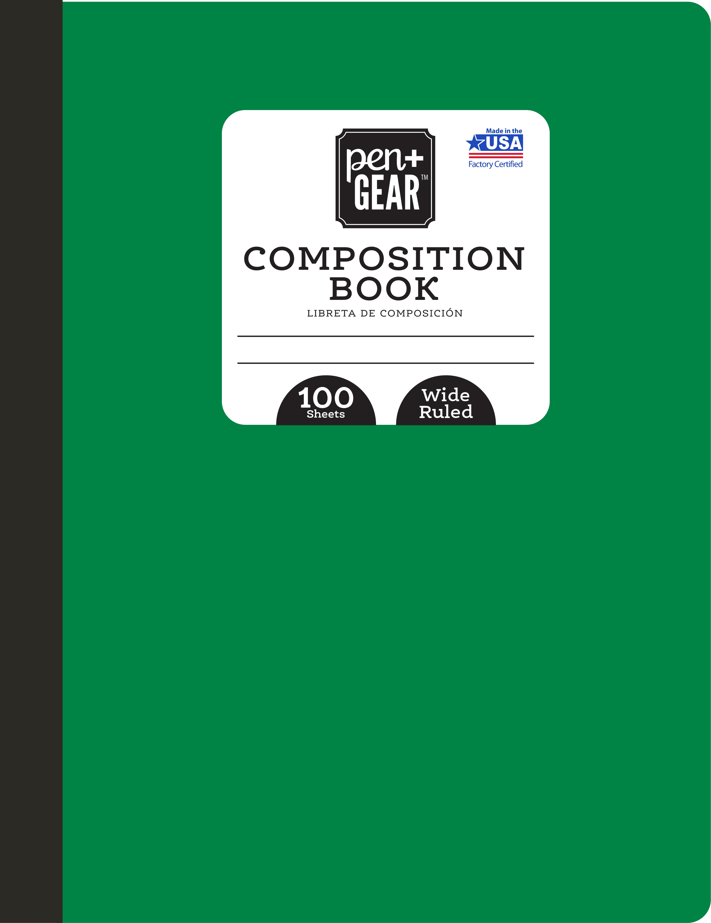  Composition Notebook Wide Ruled: Photo-Realistic Power