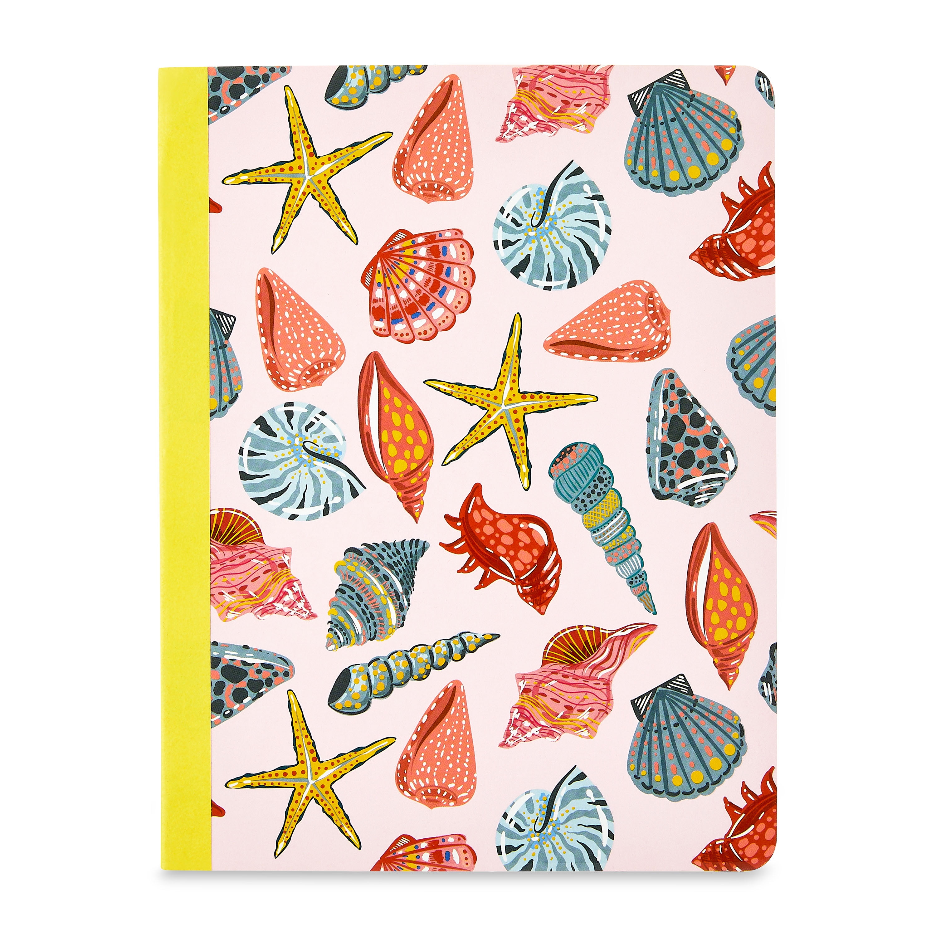 Pen+Gear Composition Book, Wide Ruled, 7.5" x 9.5", 80 Sheets, Multicolor Seashells
