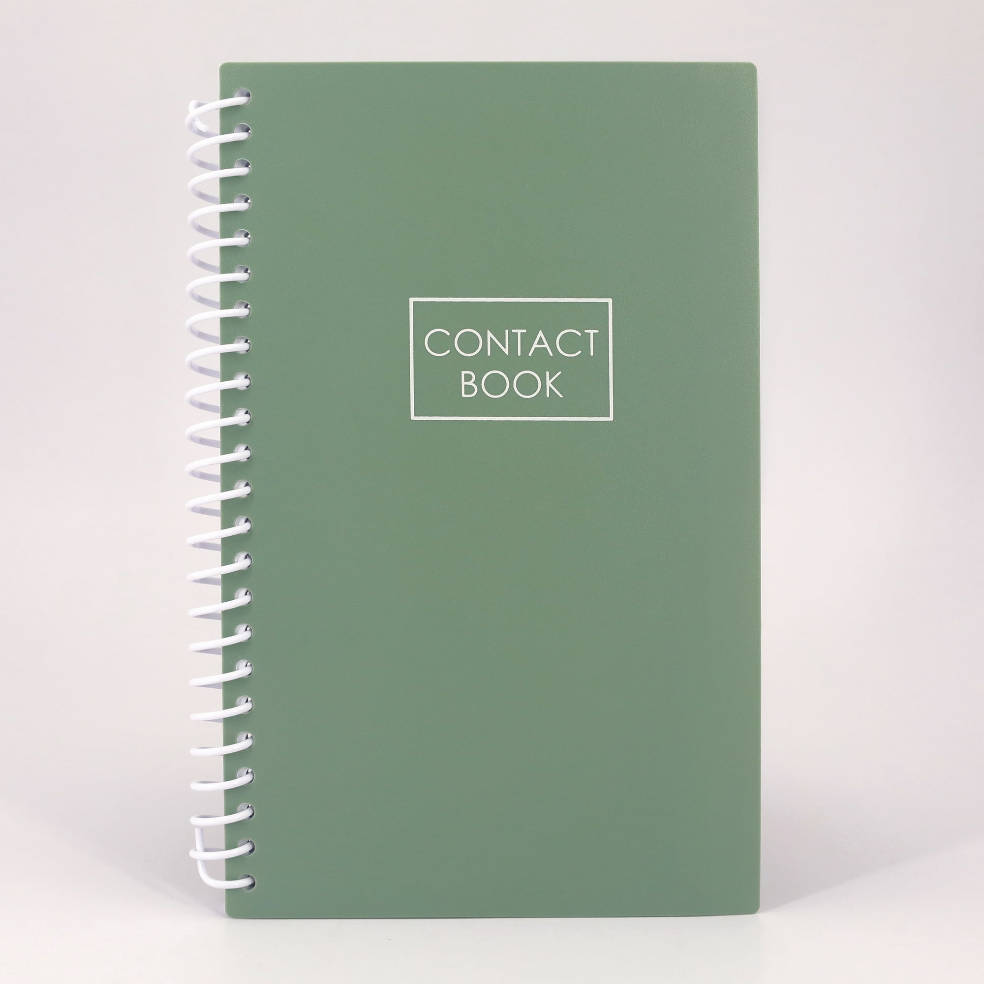 Pen + Gear Contact Book, Poly Cover, Sage Green Color, Alphabetic Tabs, 128  Pages