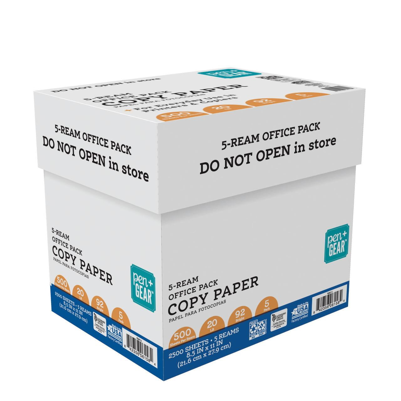 10 Ream Case of GP Copy & Print Paper, 8.5 x 11 Inches Letter size, 92 Bright White, 20 lb, Ream of 500 Sheets (998067R) by Georgia-Pacific