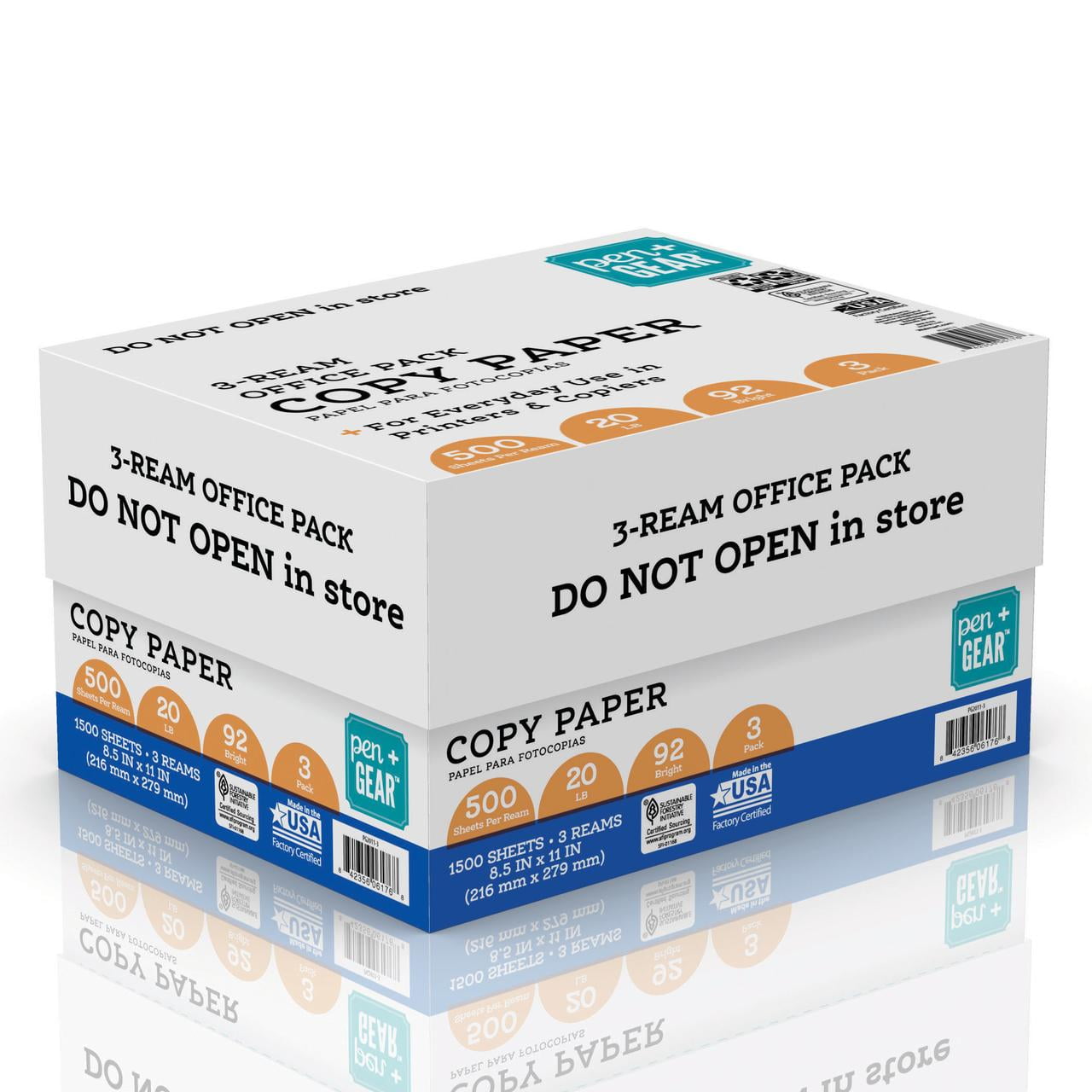 AdoAid printer paper 8.5 x 11 white,Copy paper,20Lb Paper 1 Ream 500  Sheets, 92 GE Bright white