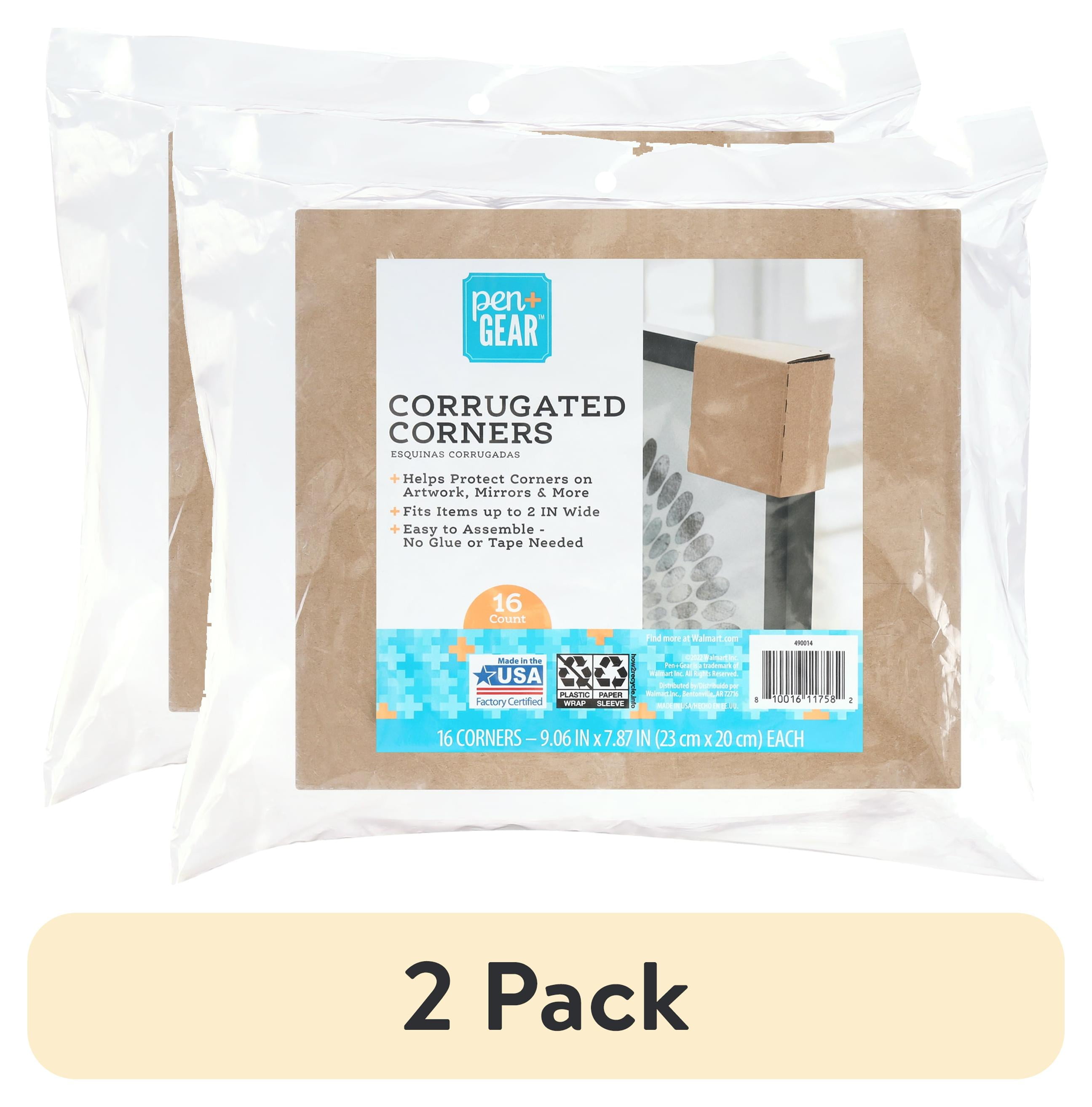 (2 pack) Pen+Gear Corrugated Corners, Corner Protection, Moving ...